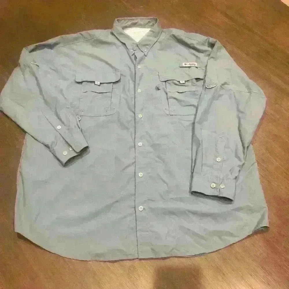 Men’s Columbia XXL Long Sleeve PFG Button Down Shirt EC